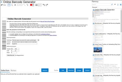 Online Barcode Generator - Flamory bookmarks and screenshots