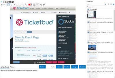 Ticketbud - Flamory bookmarks and screenshots