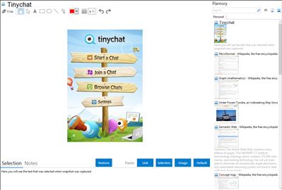 Tinychat - Flamory bookmarks and screenshots