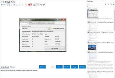 TinyOPDS - Flamory bookmarks and screenshots
