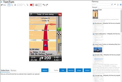 TomTom - Flamory bookmarks and screenshots