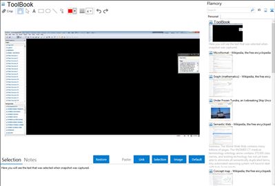 ToolBook - Flamory bookmarks and screenshots