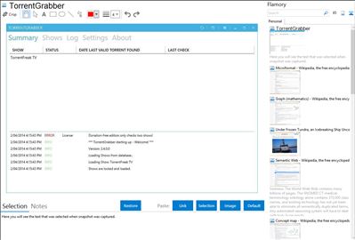 TorrentGrabber - Flamory bookmarks and screenshots
