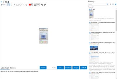 Tpad - Flamory bookmarks and screenshots