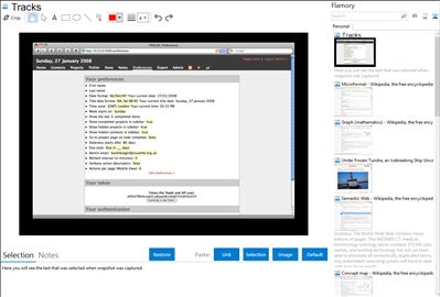 Tracks - Flamory bookmarks and screenshots