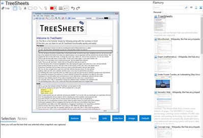 TreeSheets - Flamory bookmarks and screenshots