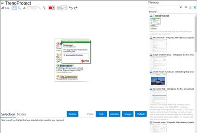TrendProtect - Flamory bookmarks and screenshots
