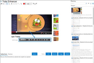 Tube Enhancer - Flamory bookmarks and screenshots