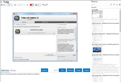 Tulip - Flamory bookmarks and screenshots