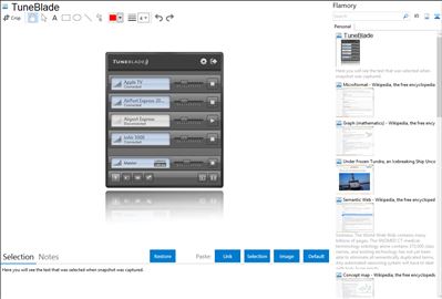 TuneBlade - Flamory bookmarks and screenshots