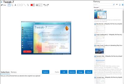 Tweak-7 - Flamory bookmarks and screenshots