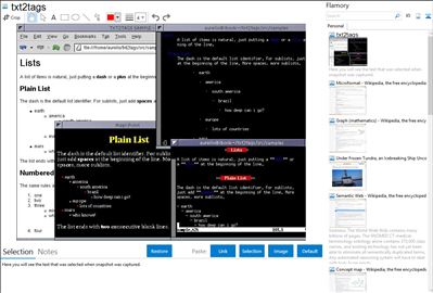 txt2tags - Flamory bookmarks and screenshots