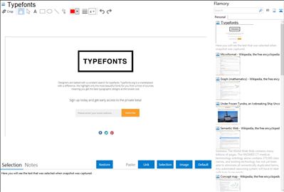 Typefonts - Flamory bookmarks and screenshots