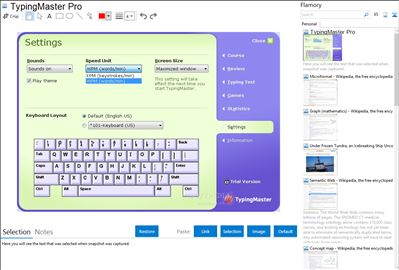 TypingMaster Pro - Flamory bookmarks and screenshots