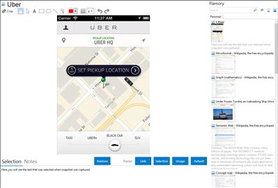 Uber - Flamory bookmarks and screenshots