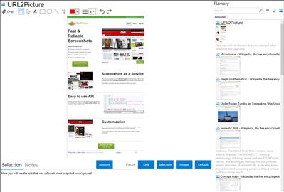 URL2Picture - Flamory bookmarks and screenshots
