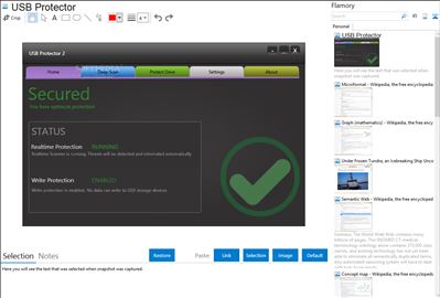 USB Protector - Flamory bookmarks and screenshots