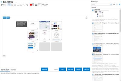 Usertab - Flamory bookmarks and screenshots