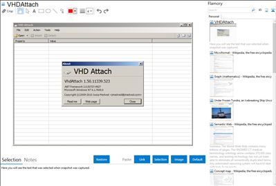 VHDAttach - Flamory bookmarks and screenshots