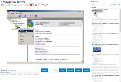 VisualSVN Server - Flamory bookmarks and screenshots