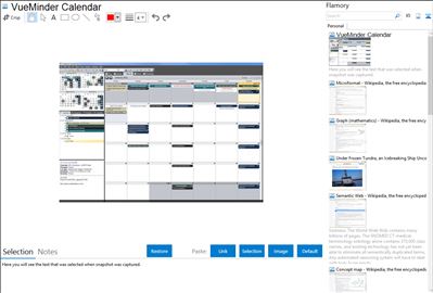 VueMinder Calendar - Flamory bookmarks and screenshots