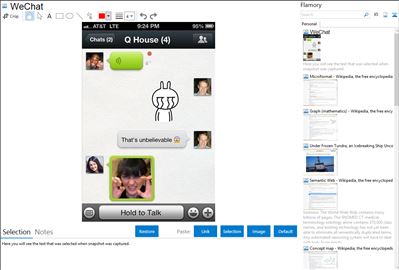 WeChat - Flamory bookmarks and screenshots