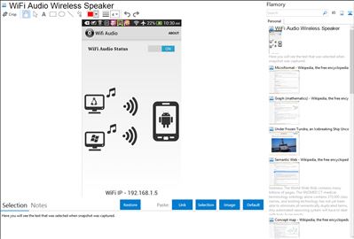 WiFi Audio Wireless Speaker - Flamory bookmarks and screenshots
