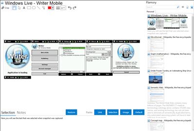 Windows Live - Writer Mobile - Flamory bookmarks and screenshots