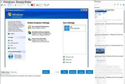 Windows SteadyState - Flamory bookmarks and screenshots