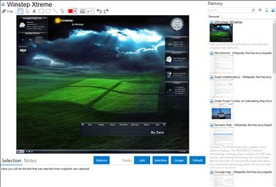 Winstep Xtreme - Flamory bookmarks and screenshots