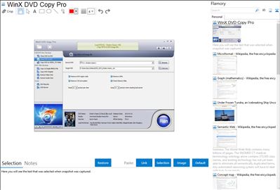 WinX DVD Copy Pro - Flamory bookmarks and screenshots