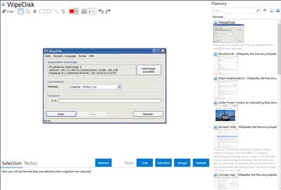 WipeDisk - Flamory bookmarks and screenshots