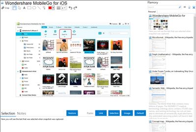 Wondershare MobileGo for iOS - Flamory bookmarks and screenshots
