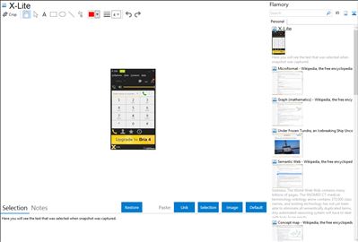 X-Lite - Flamory bookmarks and screenshots