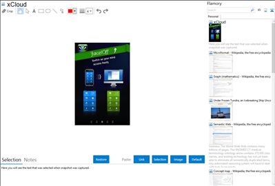 xCloud - Flamory bookmarks and screenshots