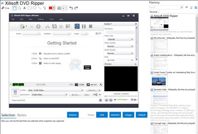 Xilisoft DVD Ripper - Flamory bookmarks and screenshots