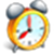 Atomic alarm clock logo