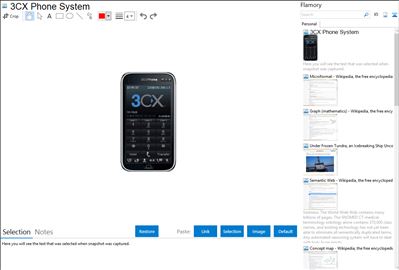 3CX Phone System - Flamory bookmarks and screenshots