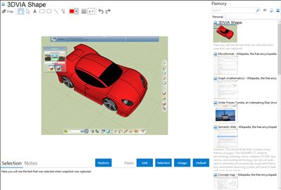 3DVIA Shape - Flamory bookmarks and screenshots