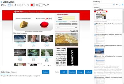 ADCAKE - Flamory bookmarks and screenshots