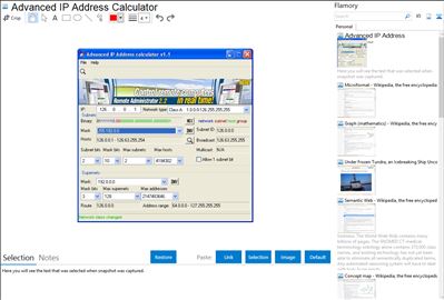 Advanced IP Address Calculator - Flamory bookmarks and screenshots