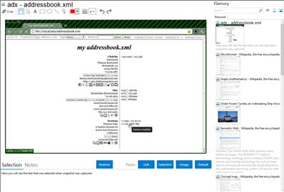 adx - addressbook.xml - Flamory bookmarks and screenshots