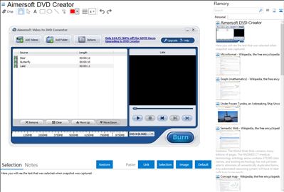 Aimersoft DVD Creator - Flamory bookmarks and screenshots
