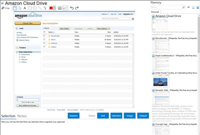 Amazon Cloud Drive - Flamory bookmarks and screenshots