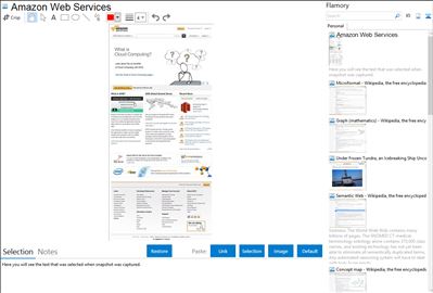 Amazon Web Services - Flamory bookmarks and screenshots