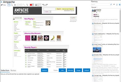 Ampache - Flamory bookmarks and screenshots