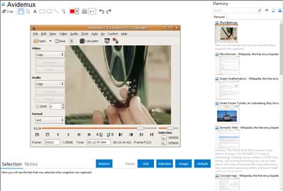 Avidemux - Flamory bookmarks and screenshots