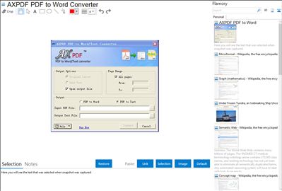 AXPDF PDF to Word Converter - Flamory bookmarks and screenshots