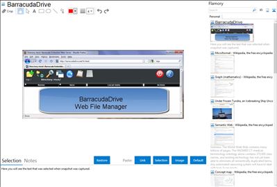 BarracudaDrive - Flamory bookmarks and screenshots