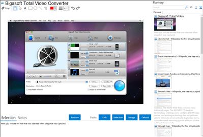 Bigasoft Total Video Converter - Flamory bookmarks and screenshots